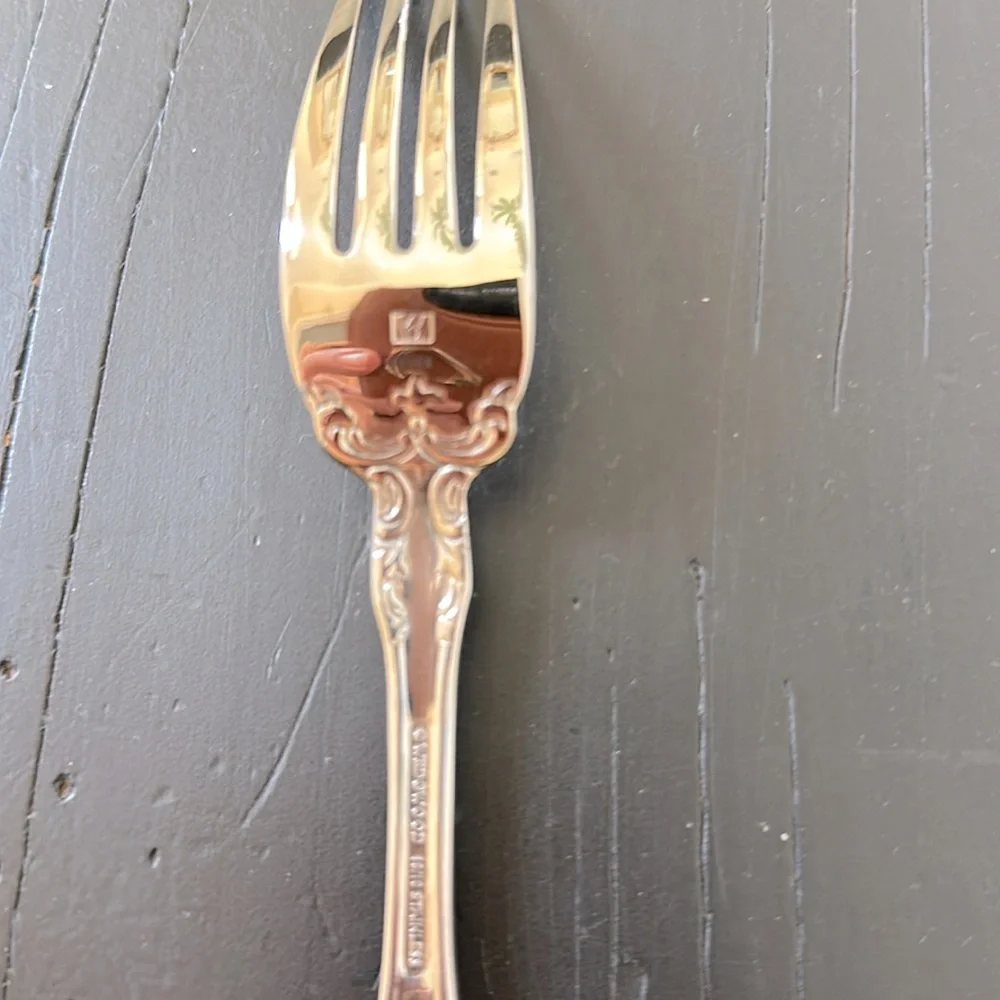 Wedgwood St Moritz 18/10 Stainless  Dinner Fork 8”  Silver Flatware
